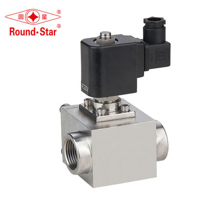 SS304 High Pressure Solenoid Valve with Nass Coil 1.6MPA G1/4"~1" Port and 3 Years Warranty